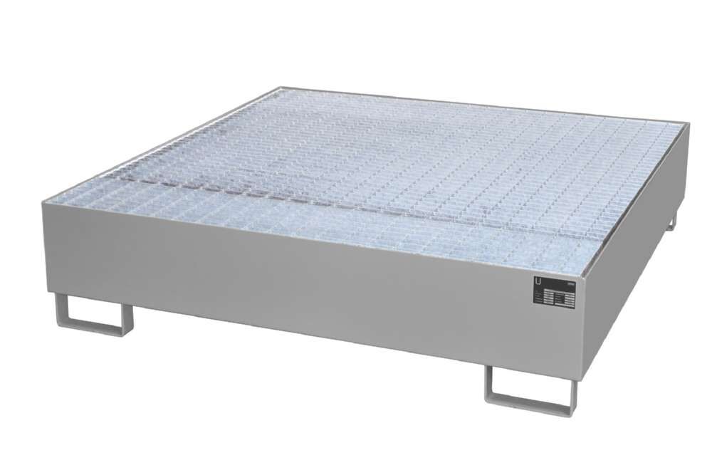 Bauer Auffangwanne AW 450 Liter 1460 x 35 x 1460 mm mausgrau Produktbild Bauer Auffangwanne AW 450 Liter 1460 x 35 x 1460 mm mausgrau