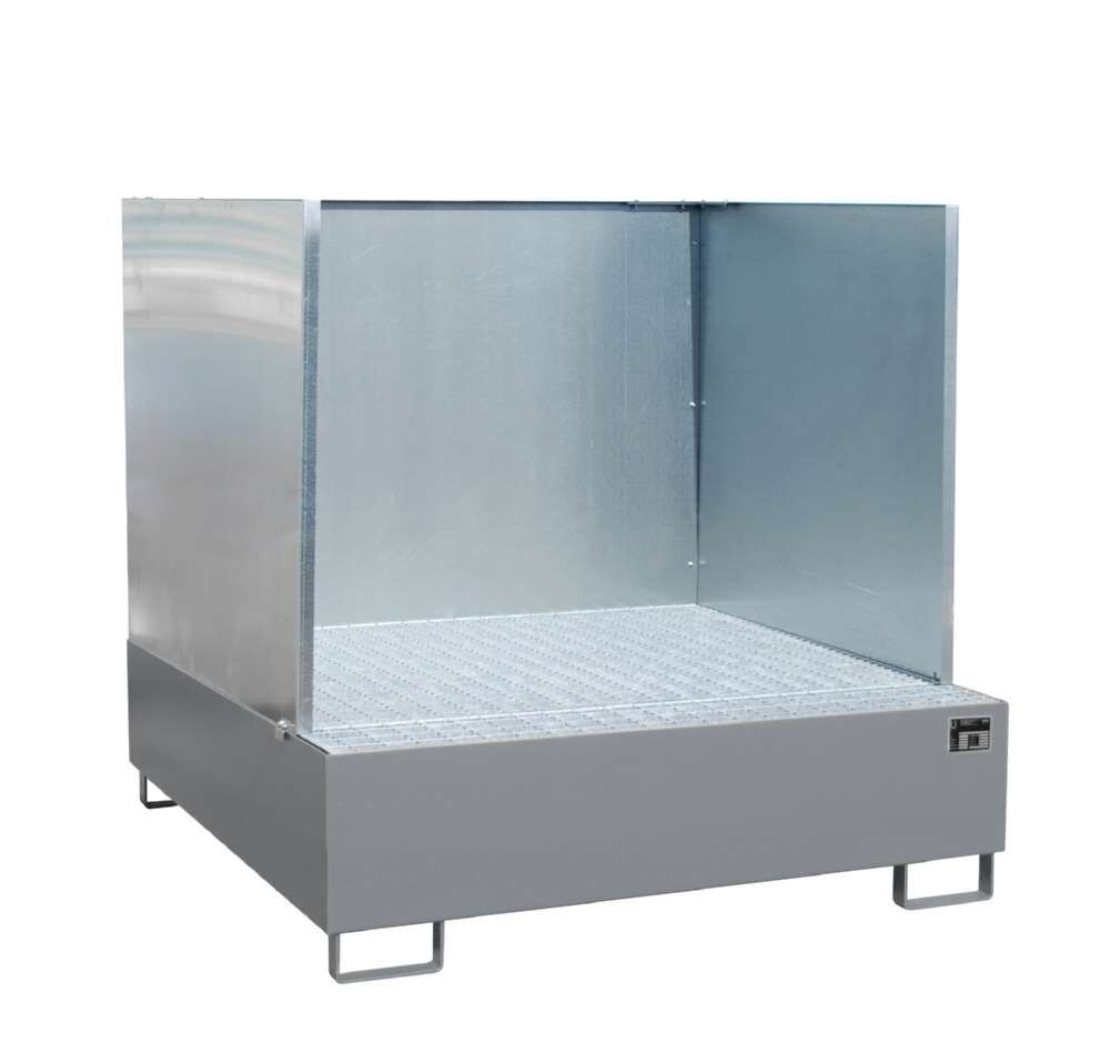 Bauer Auffangwanne AW 450 Liter 1460 x 35 x 1460 mm mausgrau Produktbild Bauer Auffangwanne AW 450 Liter 1460 x 35 x 1460 mm mausgrau bild 2