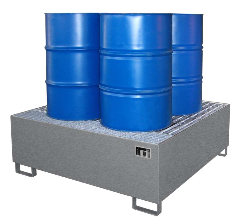 Bauer Auffangwanne AW 800 Liter 1460 x 525 x 1460 mm mausgrau Produktbild Bauer Auffangwanne AW 800 Liter 1460 x 525 x 1460 mm mausgrau