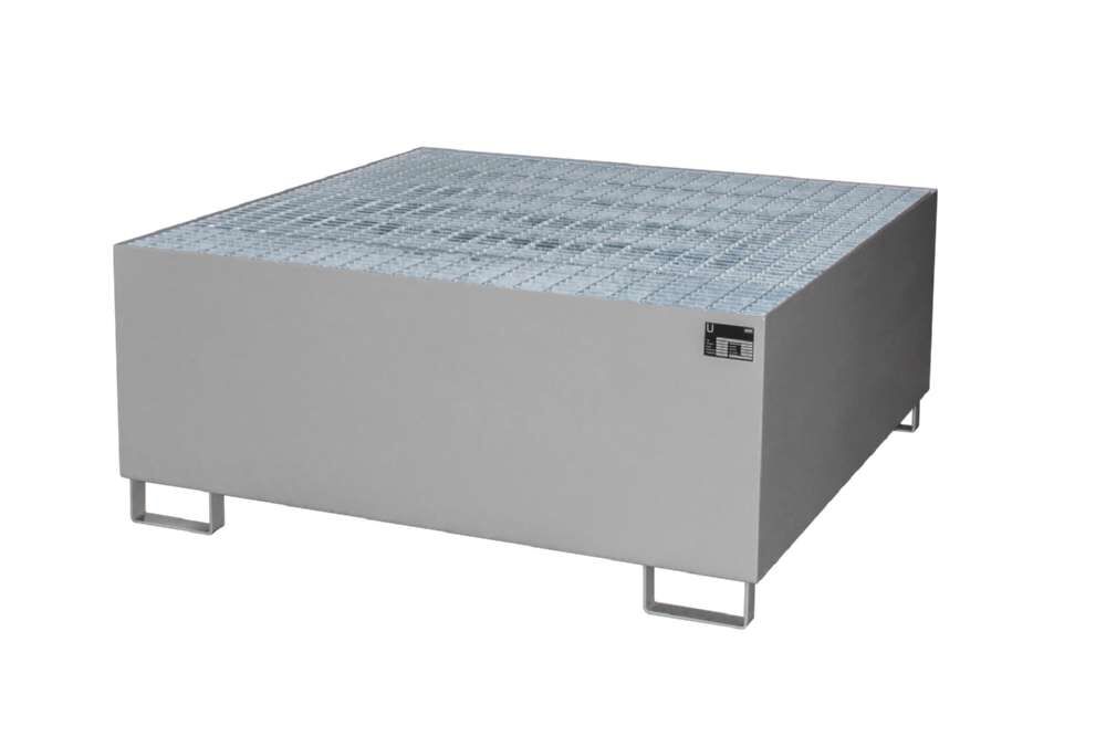 Bauer Auffangwanne AW 1000 Liter 1460 x 630 x 1460 mm mausgrau Produktbild Bauer Auffangwanne AW 1000 Liter 1460 x 630 x 1460 mm mausgrau