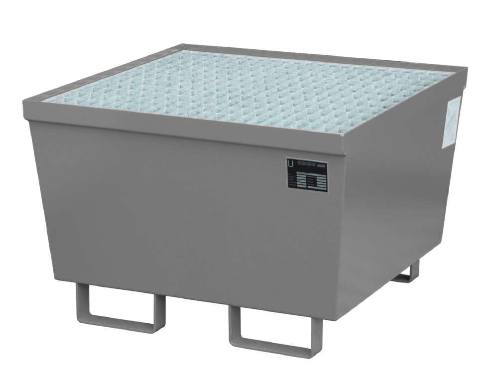 Bauer Auffangwanne AM-1 800 x 545 x 800 mm lackiert mausgrau Produktbild Bauer Auffangwanne AM-1 800 x 545 x 800 mm lackiert mausgrau