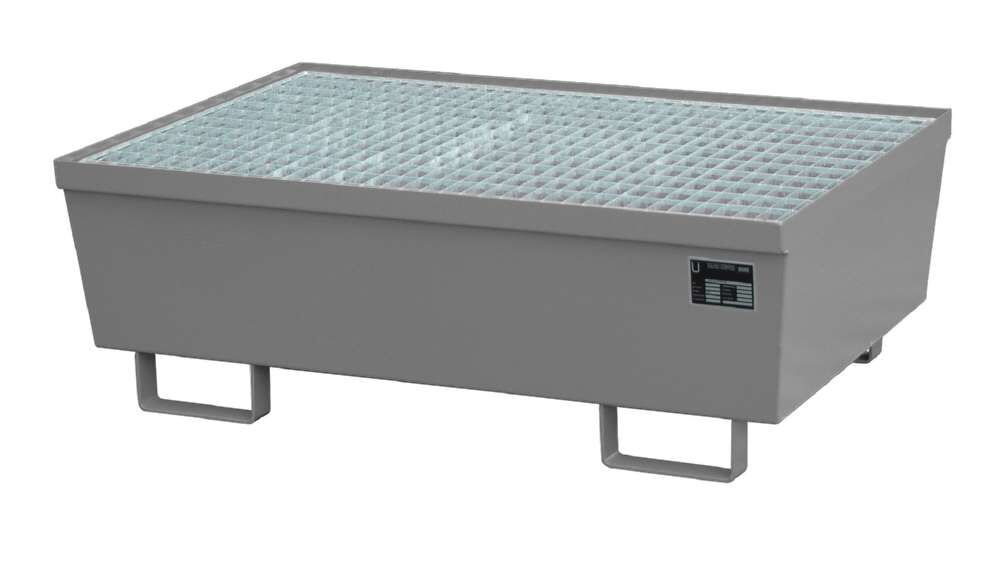 Bauer Auffangwanne AM-2 1200 x 415 x 800 mm lackiert mausgrau Produktbild Bauer Auffangwanne AM-2 1200 x 415 x 800 mm lackiert mausgrau