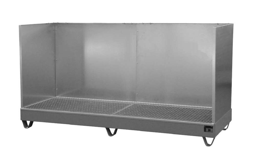 Bauer Auffangwanne 2042 2400 x 250 x 800 mm mausgrau Produktbild Bauer Auffangwanne 2042 2400 x 250 x 800 mm mausgrau bild 3