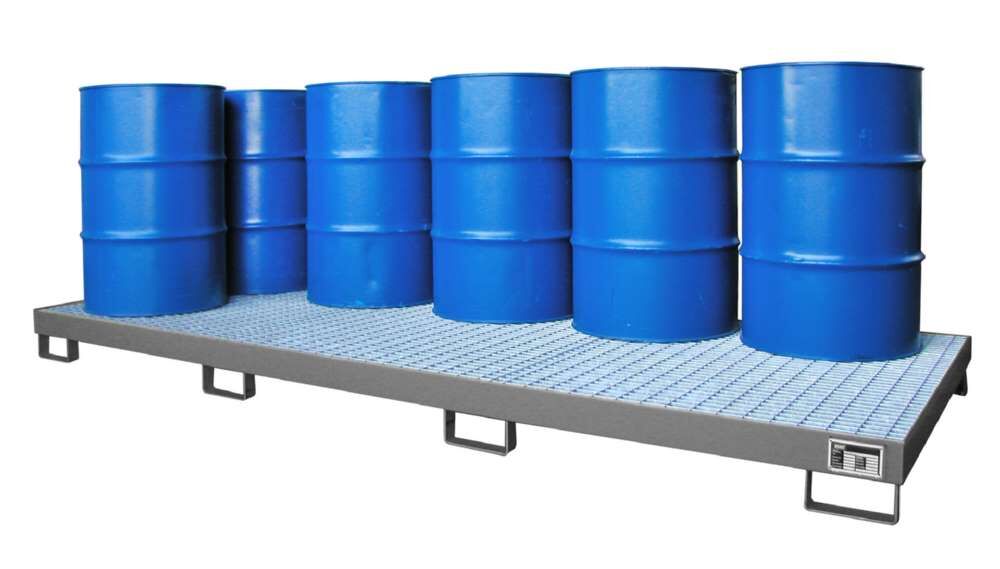 Bauer Auffangwanne AW 10 3250 x 195 x 1300 mm mausgrau Produktbild Bauer Auffangwanne AW 10 3250 x 195 x 1300 mm mausgrau