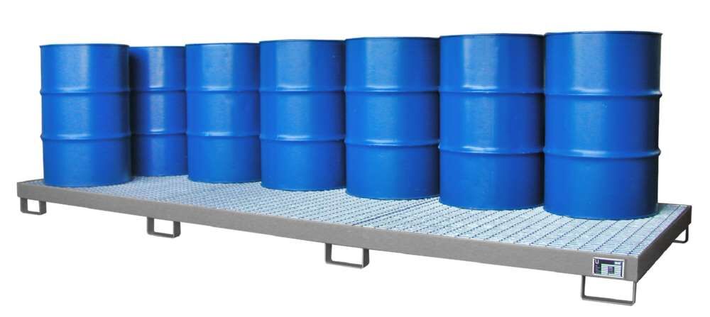 Bauer Auffangwanne AW 12 3850 x 200 x 1300 mm mausgrau Produktbild Bauer Auffangwanne AW 12 3850 x 200 x 1300 mm mausgrau