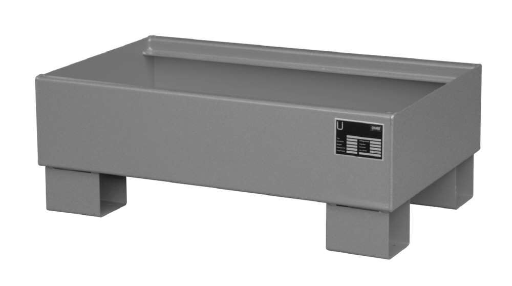 Bauer Auffangwanne AW 601 800 x 290 x 500 mm mausgrau Produktbild Bauer Auffangwanne AW 601 800 x 290 x 500 mm mausgrau