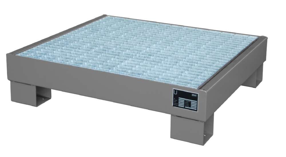 Bauer Auffangwanne AW 602M 900 x 220 x 800 mm mausgrau Produktbild Bauer Auffangwanne AW 602M 900 x 220 x 800 mm mausgrau