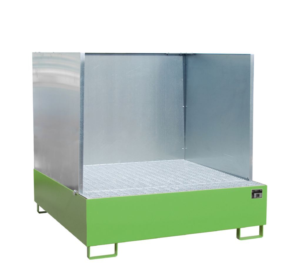 Bauer Südlohn Auffangwanne AW 450 SW lackiert Resedagrün Breite 1480 mm Produktbild Bauer Südlohn Auffangwanne AW 450 SW lackiert Resedagrün Breite 1480 mm