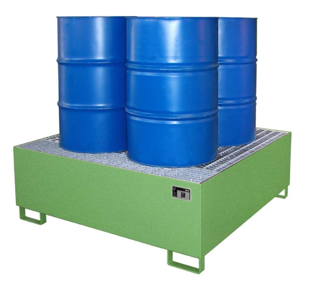 Bauer Auffangwanne AW 800 Liter 1460 x 525 x 1460 mm resedagrün Produktbild Bauer Auffangwanne AW 800 Liter 1460 x 525 x 1460 mm resedagrün