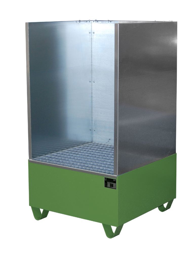 Bauer Südlohn Auffangwanne 2002/SW lackiert Resedagrün T 810 x B 820 x H 1460 mm Produktbild Bauer Südlohn Auffangwanne 2002/SW lackiert Resedagrün T 810 x B 820 x H 1460 mm