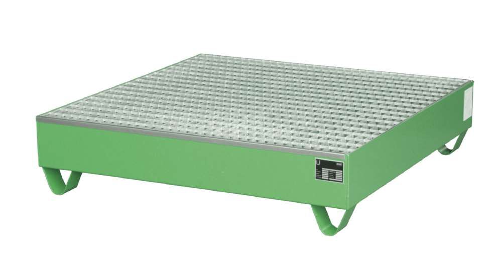 Bauer Auffangwanne 2032 1200 x 285 x 1200 mm resedagrün Produktbild Bauer Auffangwanne 2032 1200 x 285 x 1200 mm resedagrün