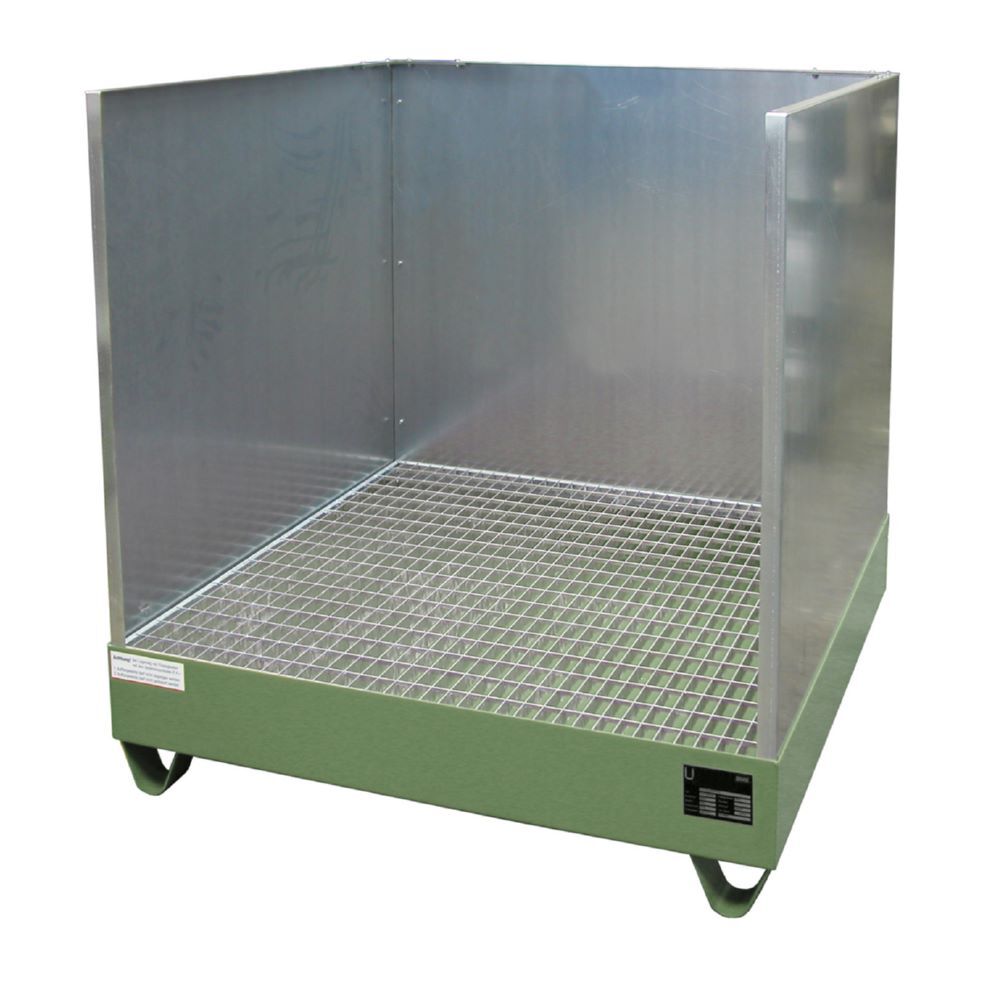 Bauer Südlohn Auffangwanne 2032/SW lackiert Resedagrün B 1220 x H 1285 mm Produktbild Bauer Südlohn Auffangwanne 2032/SW lackiert Resedagrün B 1220 x H 1285 mm