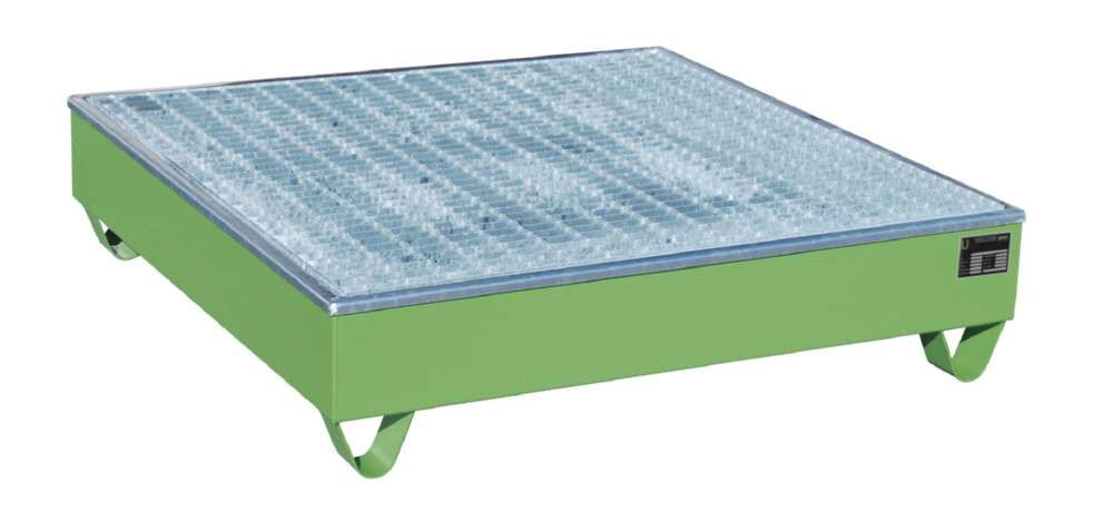 Bauer Auffangwanne AW 4APE 1215 x 290 x 1215 mm resedagrün Produktbild Bauer Auffangwanne AW 4APE 1215 x 290 x 1215 mm resedagrün