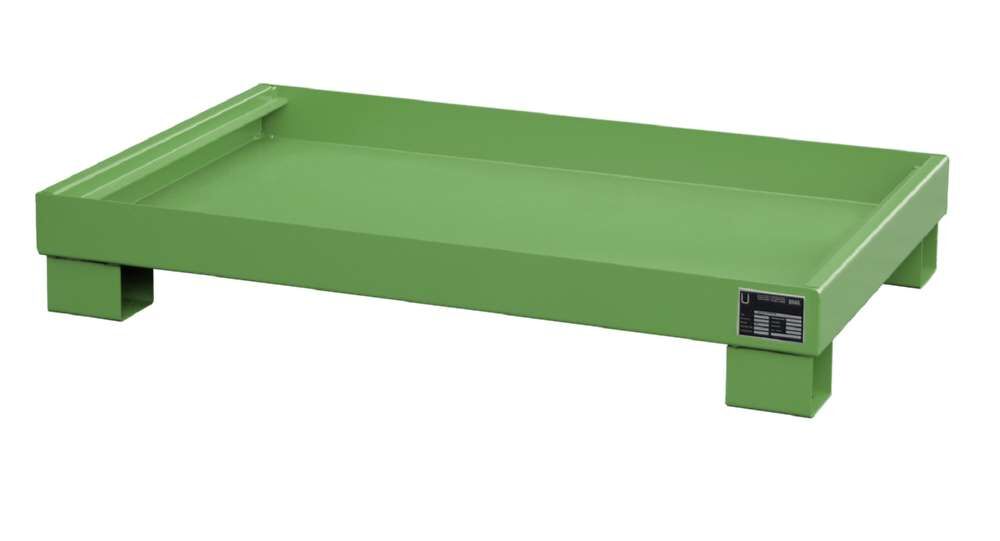 Bauer Auffangwanne AW 603 1300 x 205 x 800 mm resedagrün Produktbild Bauer Auffangwanne AW 603 1300 x 205 x 800 mm resedagrün