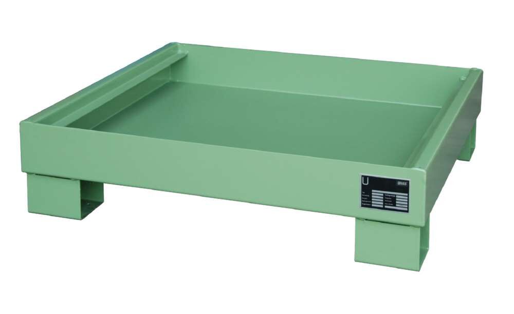 Bauer Auffangwanne AW 602 900 x 220 x 800 mm resedagrün Produktbild Bauer Auffangwanne AW 602 900 x 220 x 800 mm resedagrün