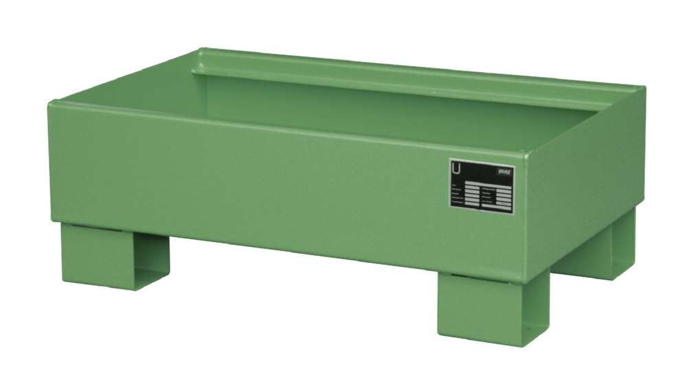 Bauer Auffangwanne AW 601 800 x 290 x 500 mm resedagrün Produktbild Bauer Auffangwanne AW 601 800 x 290 x 500 mm resedagrün