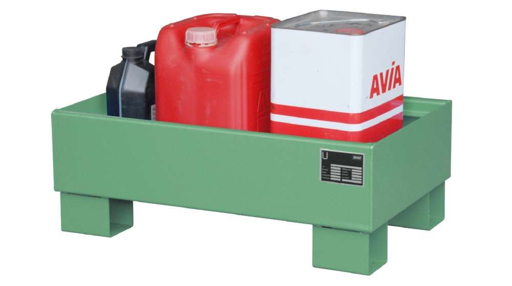 Bauer Auffangwanne AW 601 800 x 290 x 500 mm resedagrün Produktbild Bauer Auffangwanne AW 601 800 x 290 x 500 mm resedagrün bild 2