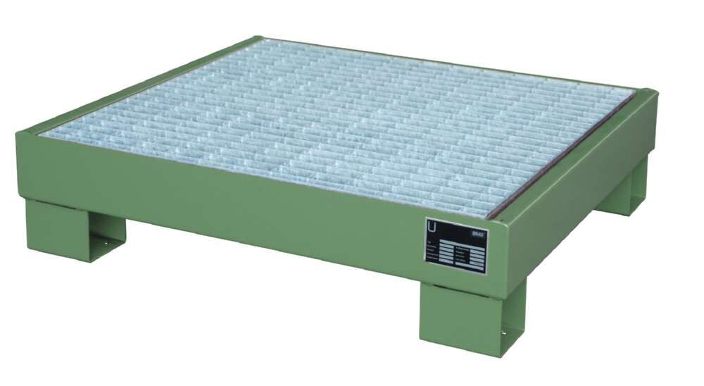 Bauer Auffangwanne AW 602M 900 x 220 x 800 mm resedagrün Produktbild Bauer Auffangwanne AW 602M 900 x 220 x 800 mm resedagrün