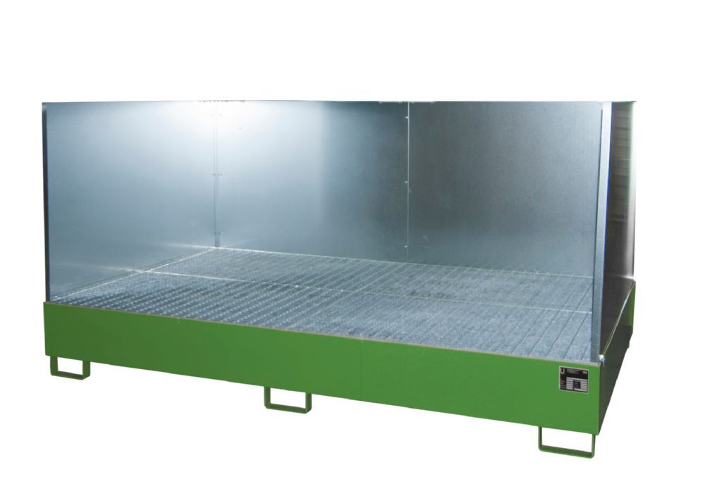 Bauer Südlohn Auffangwanne Breite 2710 mm AW 1000-10F/SW lackiert Resedagrün Produktbild Bauer Südlohn Auffangwanne Breite 2710 mm AW 1000-10F/SW lackiert Resedagrün