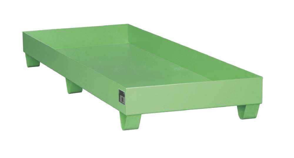 Bauer Auffangwanne 2048 1800 x 275 x 800 mm lackiert resedagrün Produktbild Bauer Auffangwanne 2048 1800 x 275 x 800 mm lackiert resedagrün