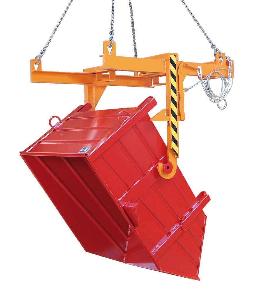 Bauer Baustoffbehälter BBP 100 lackiert in der Farbe Feuerrot Produktbild Bauer Baustoffbehälter BBP 100 lackiert in der Farbe Feuerrot bild 3