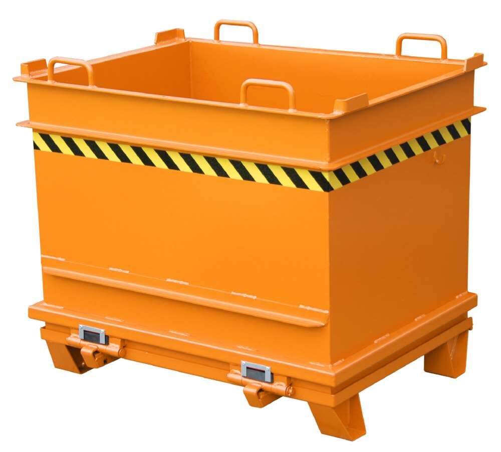 Bauer Baustoffcontainer BC 1000 lackiert gelborange Produktbild Bauer Baustoffcontainer BC 1000 lackiert gelborange