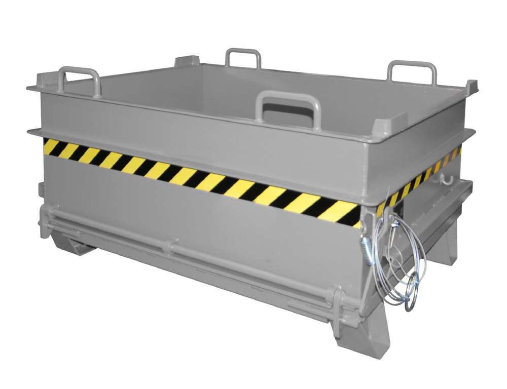 Bauer Baustoffcontainer BC 500 mit Verstärkte Bodenklappe lackiert mausgrau Produktbild Bauer Baustoffcontainer BC 500 mit Verstärkte Bodenklappe lackiert mausgrau