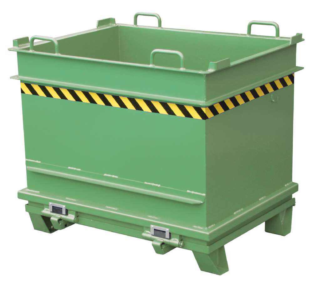 Bauer Baustoffcontainer BC 1000 lackiert resedagrün RAL 6011 Produktbild Bauer Baustoffcontainer BC 1000 lackiert resedagrün RAL 6011