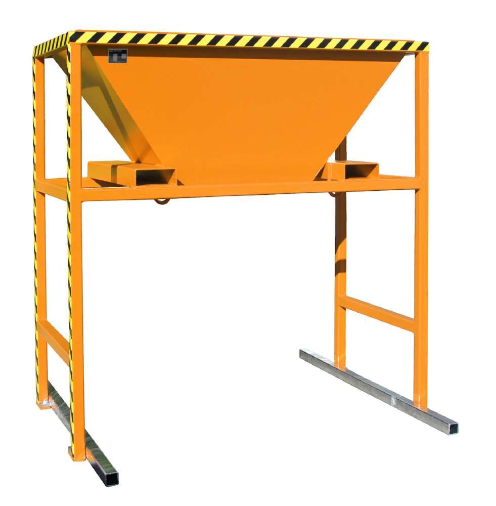 Bauer Befülltrichter BTM Unterfahrhöhe 1190 mm lackiert gelborange Produktbild Bauer Befülltrichter BTM Unterfahrhöhe 1190 mm lackiert gelborange