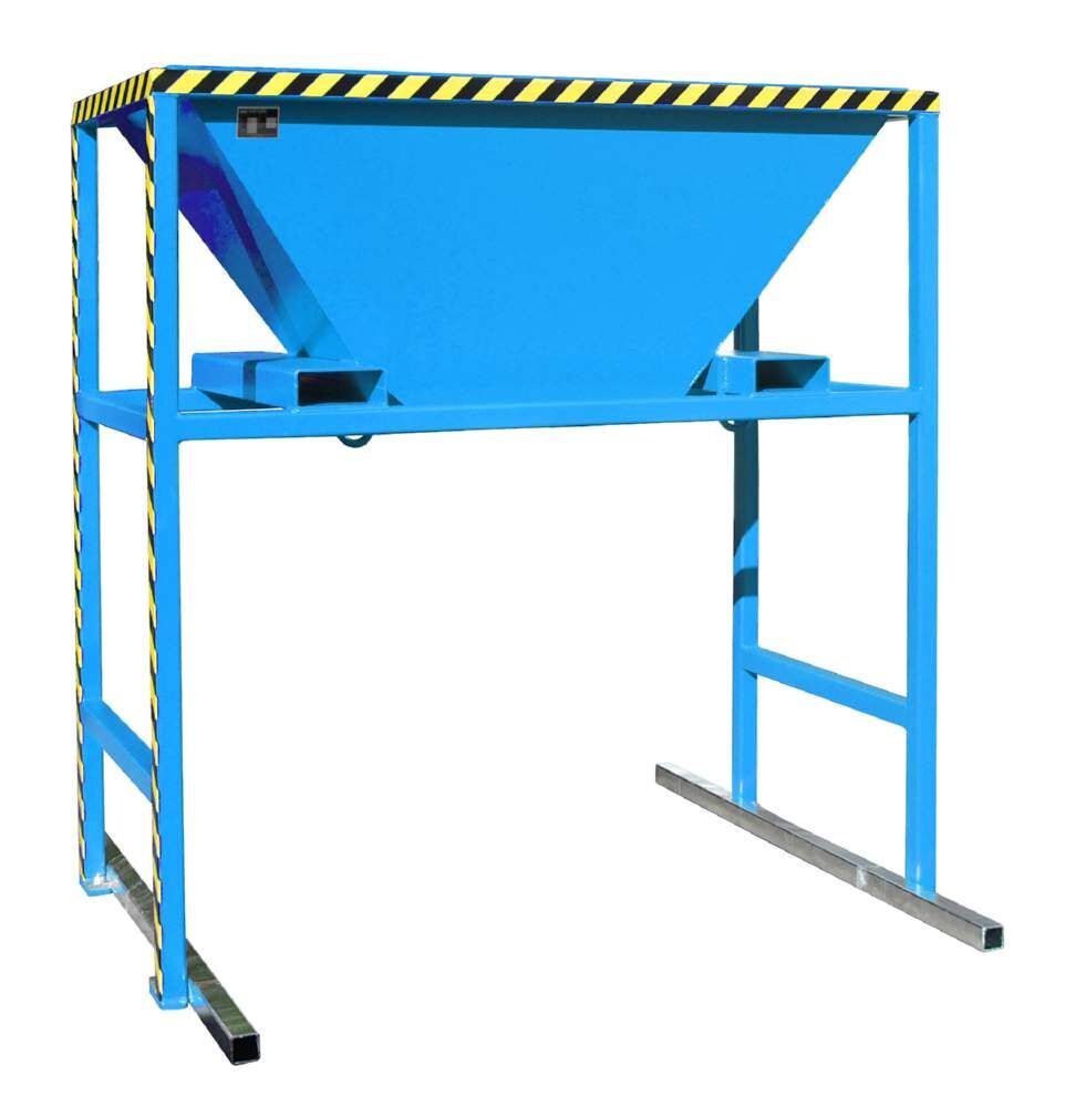 Bauer Befülltrichter BTM mit Schüttgütern lackiert lichtblau Produktbild Bauer Befülltrichter BTM mit Schüttgütern lackiert lichtblau bild 2