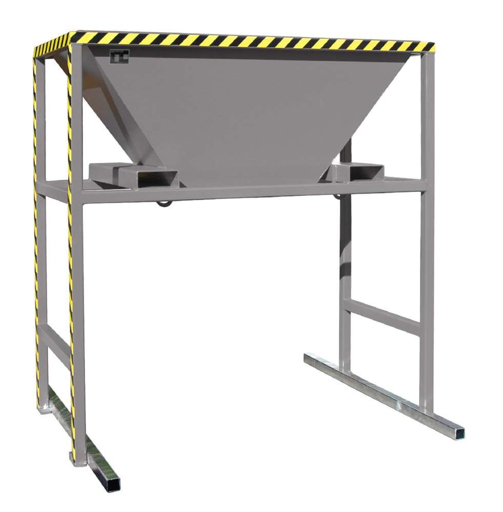 Bauer Befülltrichter BTM Mobil einsetzbar lackiert mausgrau Produktbild Bauer Befülltrichter BTM Mobil einsetzbar lackiert mausgrau