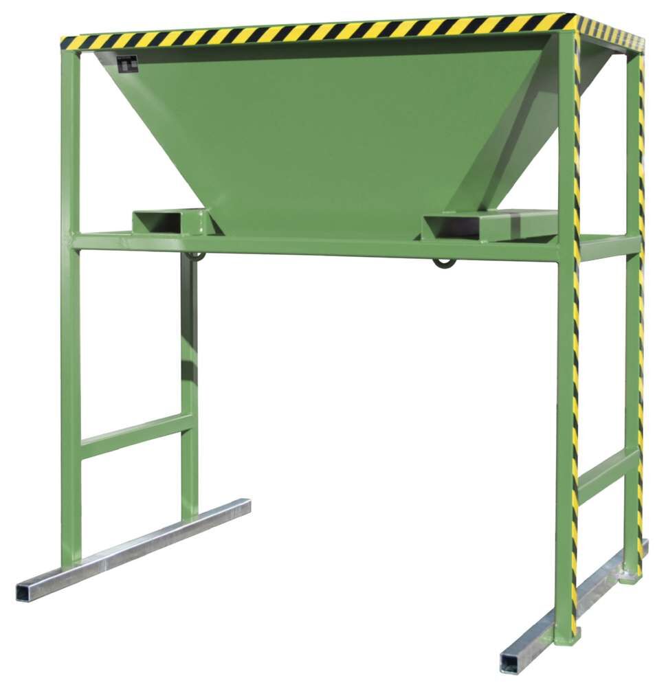 Bauer Befülltrichter BTM Unterfahrhöhe 1190 mm lackiert resedagrün Produktbild Bauer Befülltrichter BTM Unterfahrhöhe 1190 mm lackiert resedagrün