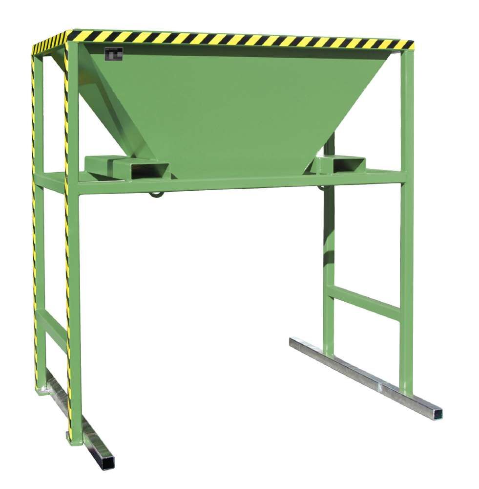 Bauer Befülltrichter BTM Unterfahrhöhe 1190 mm lackiert resedagrün Produktbild Bauer Befülltrichter BTM Unterfahrhöhe 1190 mm lackiert resedagrün bild 2