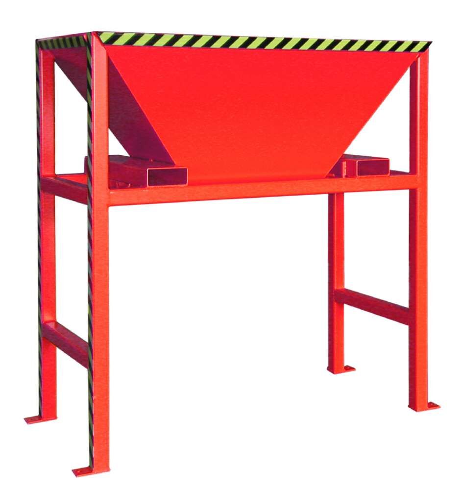 Bauer Befülltrichter BTS lackiert feuerrot 1980 x 980 x 2050 mm Produktbild Bauer Befülltrichter BTS lackiert feuerrot 1980 x 980 x 2050 mm