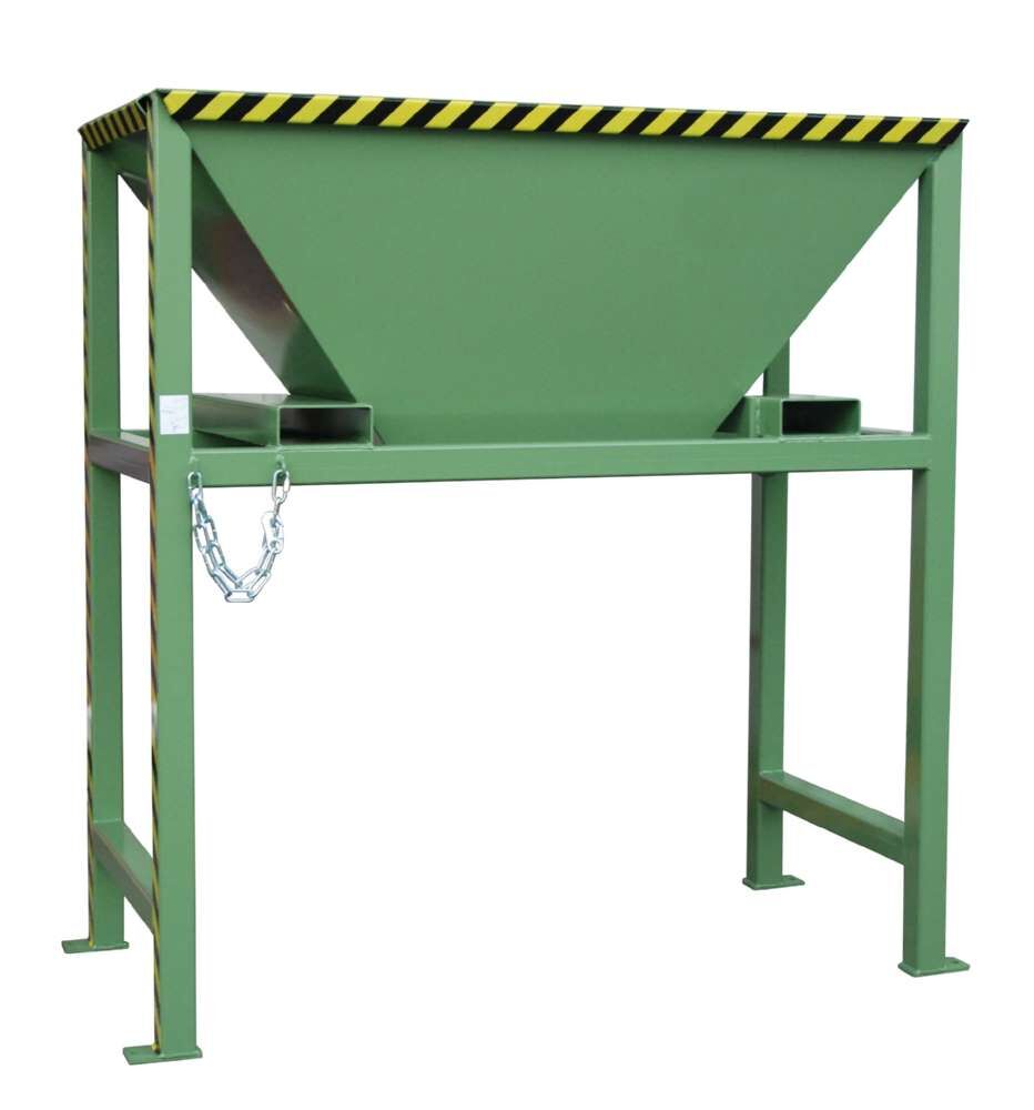 Bauer Befülltrichter BTS mit Schüttgütern lackiert resedagrün Produktbild Bauer Befülltrichter BTS mit Schüttgütern lackiert resedagrün