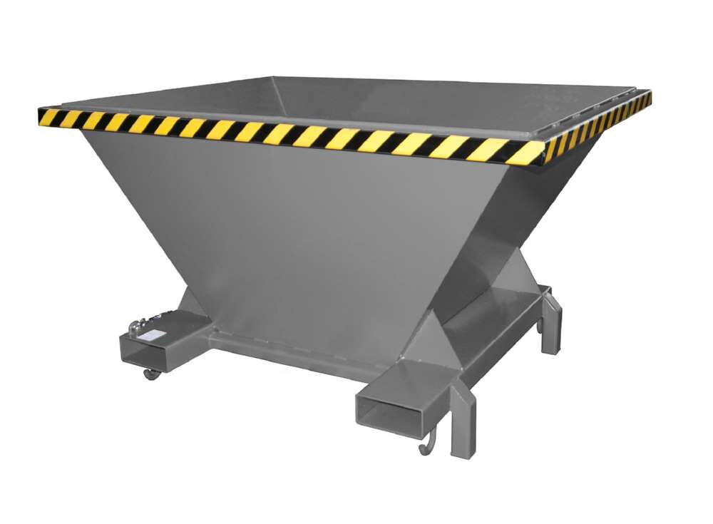 Bauer Befülltrichter SBT mit Schüttgütern lackiert mausgrau Produktbild Bauer Befülltrichter SBT mit Schüttgütern lackiert mausgrau