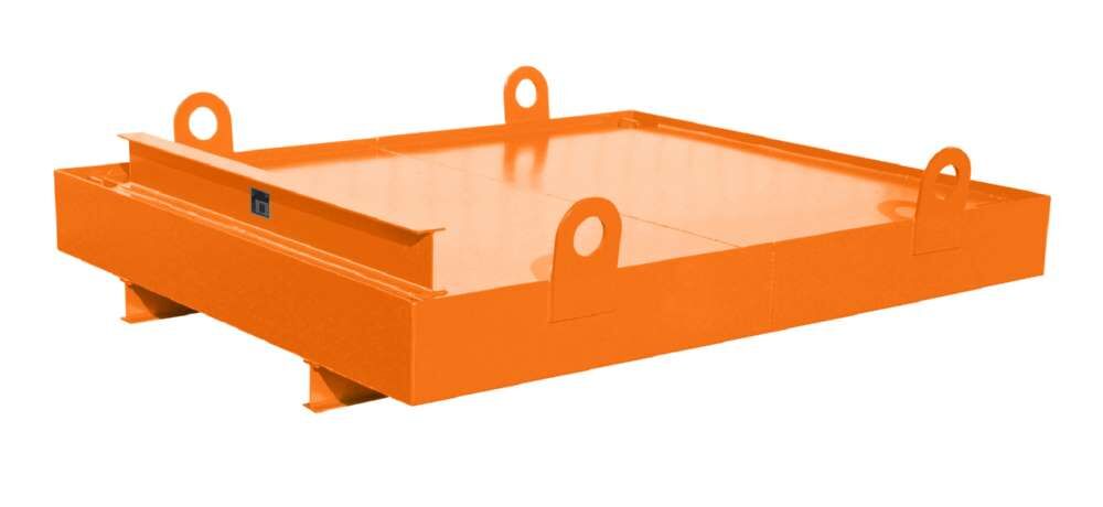 Bauer Containerwanne CW1 Auffangwanne 2030 x 560 x 2300 mm gelborange Produktbild Bauer Containerwanne CW1 Auffangwanne 2030 x 560 x 2300 mm gelborange