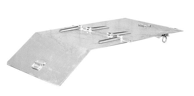 Bauer Deckel für Kippbehälte verzinkt Breite 805 mm Länge 1300 mm Produktbild Bauer Deckel für Kippbehälte verzinkt Breite 805 mm Länge 1300 mm