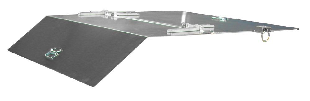 Bauer Deckel für Kippbehälte Breite 1705 mm verzinkt Produktbild Bauer Deckel für Kippbehälte Breite 1705 mm verzinkt