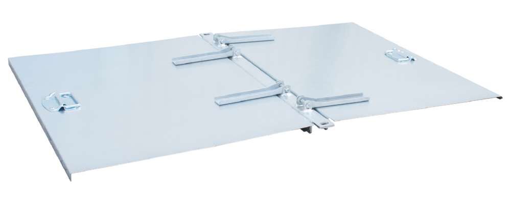 Bauer Deckel verzinkt 2 teilig für Kippbehälter 905x50x1080mm Produktbild Bauer Deckel verzinkt 2 teilig für Kippbehälter 905x50x1080mm