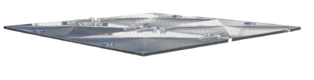 Produktbild Bauer Deckel für Kippbehälter 2105 mm breit verzinkt