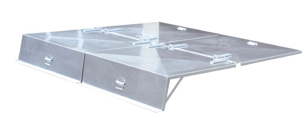 Produktbild Bauer Deckel für Kippbehälter 2105 mm breit verzinkt
