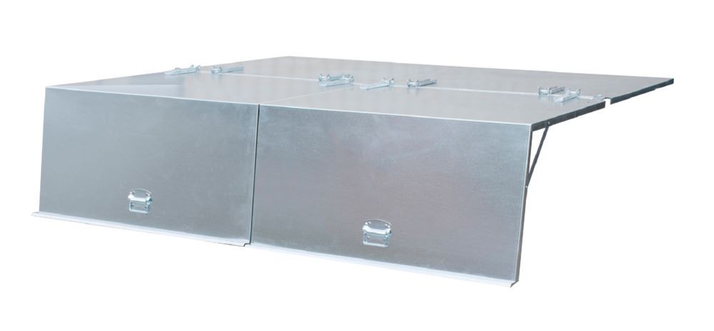 Produktbild Bauer Deckel für Kippbehälter 2105 mm breit verzinkt
