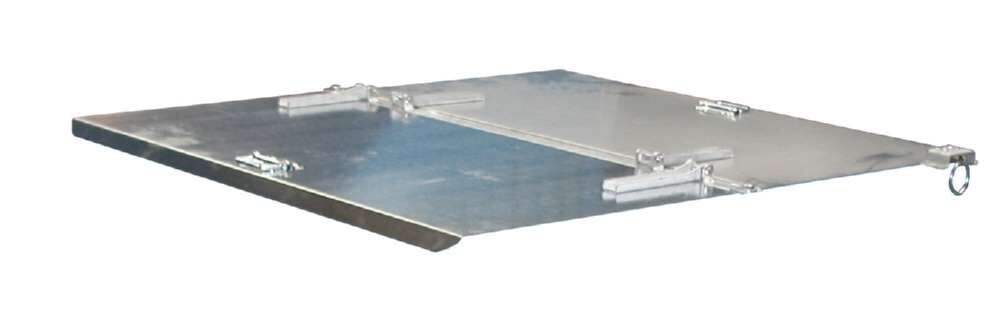 Bauer Deckel 2 teilig Typ AK 75 verzinkt 1225x70x1330mm Produktbild Bauer Deckel 2 teilig Typ AK 75 verzinkt 1225x70x1330mm