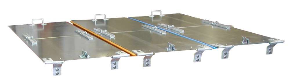 Bauer Deckel 2 teilig Typ Trio 525x125x1690mm verzinkt Produktbild Bauer Deckel 2 teilig Typ Trio 525x125x1690mm verzinkt
