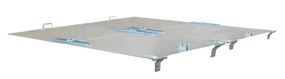 Bauer Deckel 2 teilig Typ Duo verzinkt 775x125x1690mm Produktbild Bauer Deckel 2 teilig Typ Duo verzinkt 775x125x1690mm