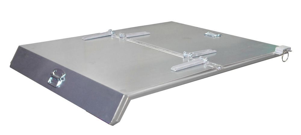 Bauer Deckel für Kippbehälter verzinkt Breite 1105 mm Produktbild Bauer Deckel für Kippbehälter verzinkt Breite 1105 mm