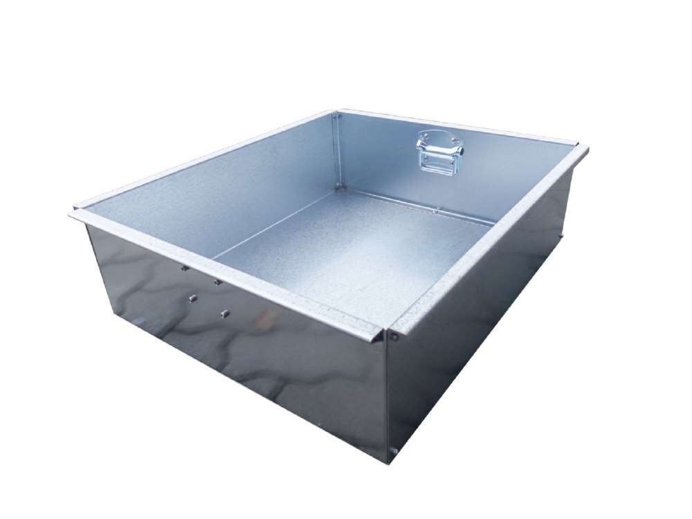 Bauer Einghängbarer Einsatz verzinkt Auffangwanne B710mm H205mm T610mm Produktbild Bauer Einghängbarer Einsatz verzinkt Auffangwanne B710mm H205mm T610mm