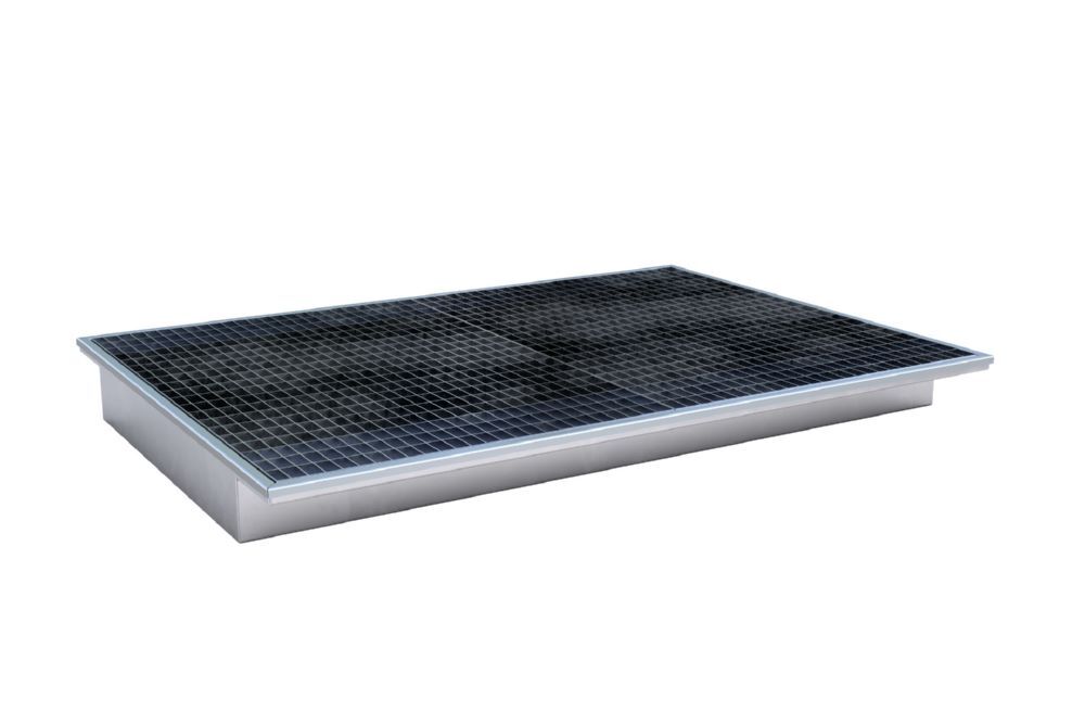 Bauer Südlohn Einhängewanne mit PE-Einsatz B 1765 mm EHW 1800 PE feuerverzinkt Produktbild Bauer Südlohn Einhängewanne mit PE-Einsatz B 1765 mm EHW 1800 PE feuerverzinkt bild 2