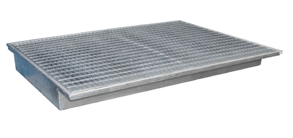 Bauer Südlohn Einhängewanne mit PE-Einsatz B 1765 mm EHW 1800 PE feuerverzinkt Produktbild Bauer Südlohn Einhängewanne mit PE-Einsatz B 1765 mm EHW 1800 PE feuerverzinkt bild 3